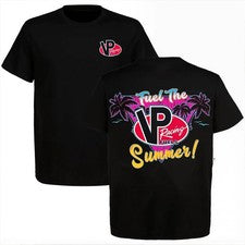 Camiseta VP Racing Fuel The Summer Vintage Gráfica Manga Corta, Muscle Car Estilo Cas