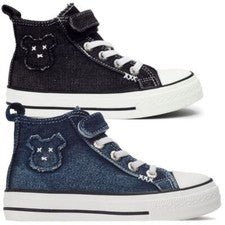 Zapatillas de deporte para niños niñas zapatillas niños zapatos casuales negro/azul 26-37