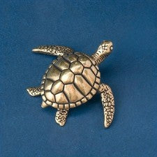 Estatuilla de tortuga de latón - Decoración única hecha a mano para oficina hogar - Idea de regalo