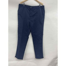 Nuevo con etiquetas Pantalones de Golf Slazenger A91683 Azul Frente Plano Estilo de Vestido para Hombres 40W 33L