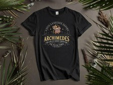 CAMISETA ARQUÍMEDES DISNEY NEGRA ESTILO UNISEX