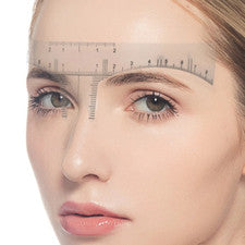 Herramienta de plantilla de regla de maquillaje reutilizable Pro Microblading para cejas