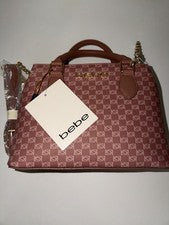 Cartera Bebe Dusty Rose Logo con herrajes dorados informal versátil Y2K nueva con etiquetas