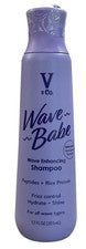 Champú para cabello ondulado Wave Babe 12 fl oz sin sulfatos parabenos cuidado hidratante arroz