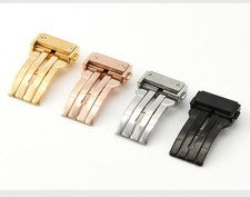 Hebilla de reloj de acero inoxidable de calidad cierre plegable 18 20 22 24 mm para Hublot