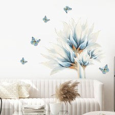 Hágalo usted mismo Pegatina de Pared Flor-Extraíble Hogar Habitación Decoración Calcomanía Mural Vinilo Cita Arte