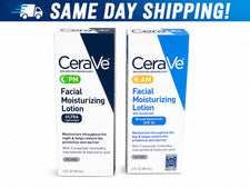CeraVe AM/PM Loción Hidratante Facial Cuidado de la Piel Set Ultra Ligero 3oz Nuevo