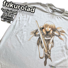 CAMISETA MANGA FANTASÍA OSCURA JAPONESA CLAYMORE CLARE - GILDAN - ESTAMPADO ALTA CALIDAD