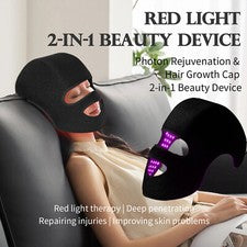 Mascarilla facial fotón luz LED 2 en 1 278 terapia de rejuvenecimiento de la piel máquina antienvejecimiento