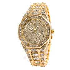Relojes para Hombre Acero Inoxidable Cuarzo Clásico Lujo Analógico Reloj de Pulsera Hombre