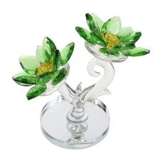 Adornos florales de cristal simulado imitación para decoraciones de escritorio del hogar