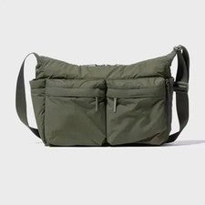 Lindo bolso mensajero grande de nailon con múltiples bolsillos para mujer