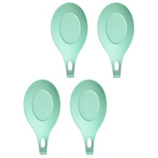 Soporte de cuchara de silicona de 4 piezas soporte de utensilios de cocina estante de cuchara para