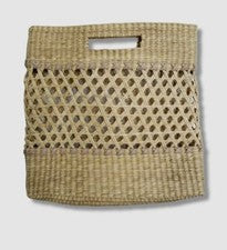 $245 Nannacay Mujer Beige Tejido Paja Bolso de Mano Bolso Cesta Informal Bolso de Mano