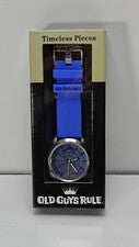 Reloj Old Guys Rule In The Radar Timeless Pieces Rojo Negro Batería Nueva RARO NUEVO
