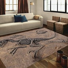 Alfombra fósil, alfombra dinosaurio, alfombra jurásica, decoración fósil, decoración dinosaurio