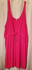 Vestido informal rosa para mujer diseño con cordón sin mangas nuevas etiquetas cómodo XXL