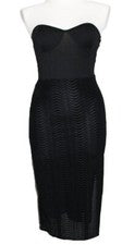 VESTIDO SEÑORA VESTIDO SEÑORA REALZADO NEGRO VESTIDO DE NOCHE FIESTA MOTEL AVALON talla XS