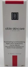 ABLE SKINCARE London - Suero facial hialurónico iluminador/antioxidante de 8 horas