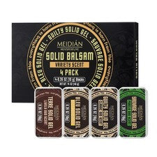 Pack de 4 colonias sólidas hombre 40g - Perfume con madera de cedro, salvia, vetiver