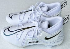 Botines de fútbol Nike Alpha Menace Pro 3 oro blanco CT6649-105 para hombre talla 11 nuevos