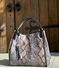 Bolso Bandolera Ivan Troy Nila Gris Para Mujer Cuero Italiano Exterior
