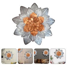 Colgante de pared flor arte hierro decoración de pared para hogar hogar adorno de pared