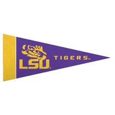Mini banderines LSU Tigers, 4" x 9" NCAA SEC decoración de dormitorio de fútbol del estado de Louisiana