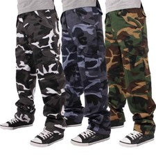 Pantalones cargo Aerotec de diseñador urbano calce suelto camuflados estilo combate