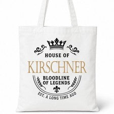 Bolso Shopper Casa Of Algodón Apellido Familiar KIRSCHNER