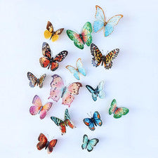 36 Piezas Acuarela Mariposa 3D Pegatinas de Pared Mariposas Habitación Decoración Hogar Se