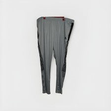 Pantalones de fútbol Adidas Tiro 21 para hombre 4XL AeroReady pierna cónica gris mágico negro