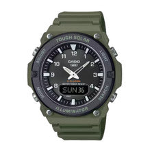 Reloj solar resistente CASIO Collection AQ-S820W-3BJF AQS820W3BJF Kahki nuevo