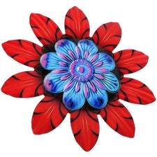 Flores colgantes para decoración de pared de flores de metal para sala de estar