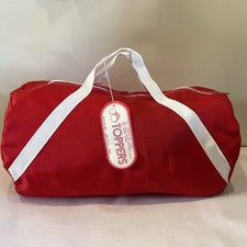 "Bolsas enrollables de lona de nailon rojas vintage de 10"" X 18"" estilo no." 1500 ¡Nuevo!