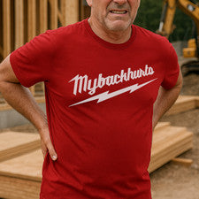 Camiseta Parodia Milwaukee 'Mybackhurts' - Suave Ajuste Moderno Unisex Camiseta Divertida S-2XL