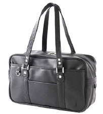 Bolso Escolar EASTBOY Cuero Sintético Talla A4 Negro Asa Larga