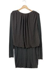 JO NO FUI Vestidos Manga Larga Gris Claro Talla 40