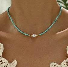 Vintage Estilo Boho Perla Cuentas - Collar Cuentas Mujer’s Minimalista Joyería Reino Unido