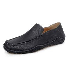 Zapatos de cuero genuino para hombre mocasines de moda sin cordones clásicos informales zapatos para conducir