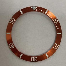 Anillo de inserción de bisel de reloj de aluminio de 38 mm de repuesto para caja de reloj SUB de 40 mm ##