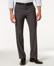 NUEVO PANTALÓN DE VESTIR CALVIN KLEIN RECTO FRENTE PLANO GRIS GRANITO RAYAS 30 x 30