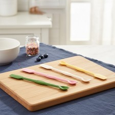 Juego de 4 Mini Espátulas de Silicona 27,3 cm para Cocina Diaria y Belleza