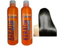 ACTIVEE QUERATINA CHAMPÚ SIN SAL + ACONDICIONADOR CUIDADO INTENSIVO DEL CABELLO REPARACIÓN