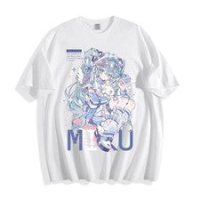 Camiseta Kawaii Angel Hatsune Miku - Camiseta Unisex Diseño Brillo Estrellas