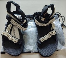 Sandalias para mujer Arizona Love RESTOCKED cadena negra perla UE 38-41 precio de venta sugerido por el fabricante 155 G