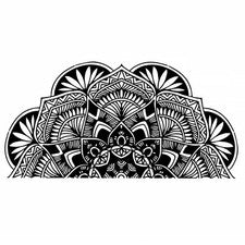 Calcomanía de pared arte decoración pared pegatinas extraíbles mandala creativo