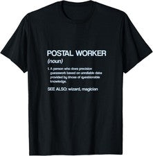 Camiseta de cartero humor cartero definición de trabajador postal divertida