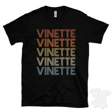 CAMISETA ESTILO RETRO REPETIDO VIÑETA Hombre y Mujer Novedad Genial Nombre Regalo