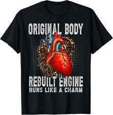Divertida Camiseta Unisex Regalo Cirugía Corazón Abierto Recuperación Sobreviviente Hombres Mujeres